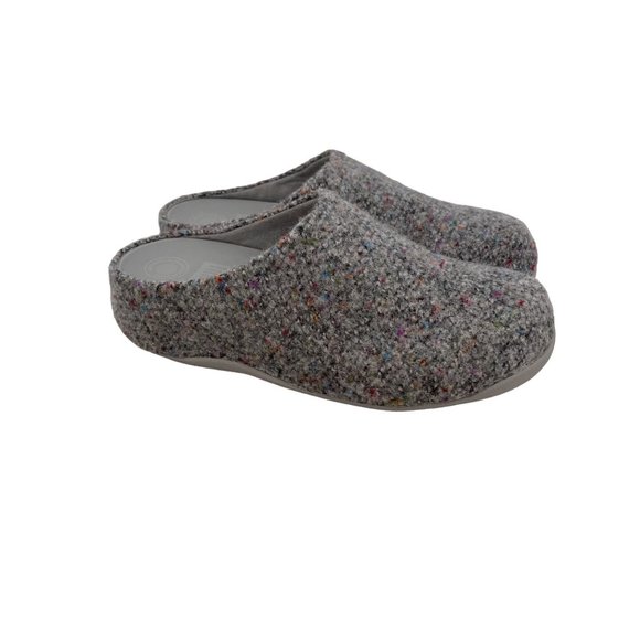 Fitflop Shoes - FitFlop Shuv Felt Slip On Open Back Clogs Mules Shoes I93-482 Womens size 7